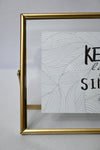 Horizontal Glass Metal Frame - Keep Life Simple