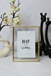 Vertical Glass Metal Frame - Keep Life Simple