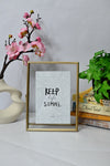 Vertical Glass Metal Frame - Keep Life Simple