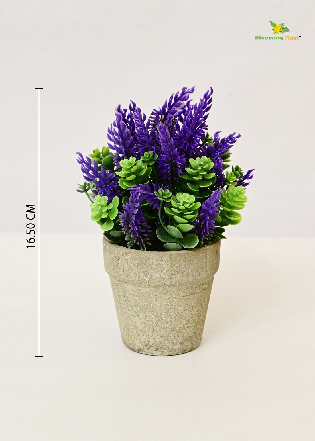 Blooming Floret Lavender & White Artificial Succulent – Perfect Accent for Home & Office Décor.