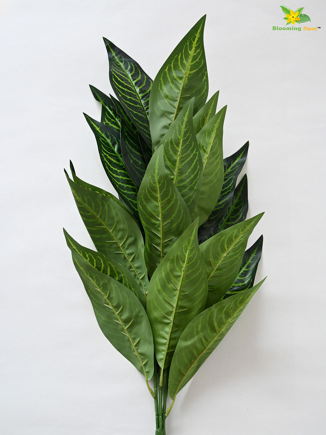 Artificial Green Iceton Croton Plant For Decor having 26 Leaves with Pot | 71.1 cm Tall Plant