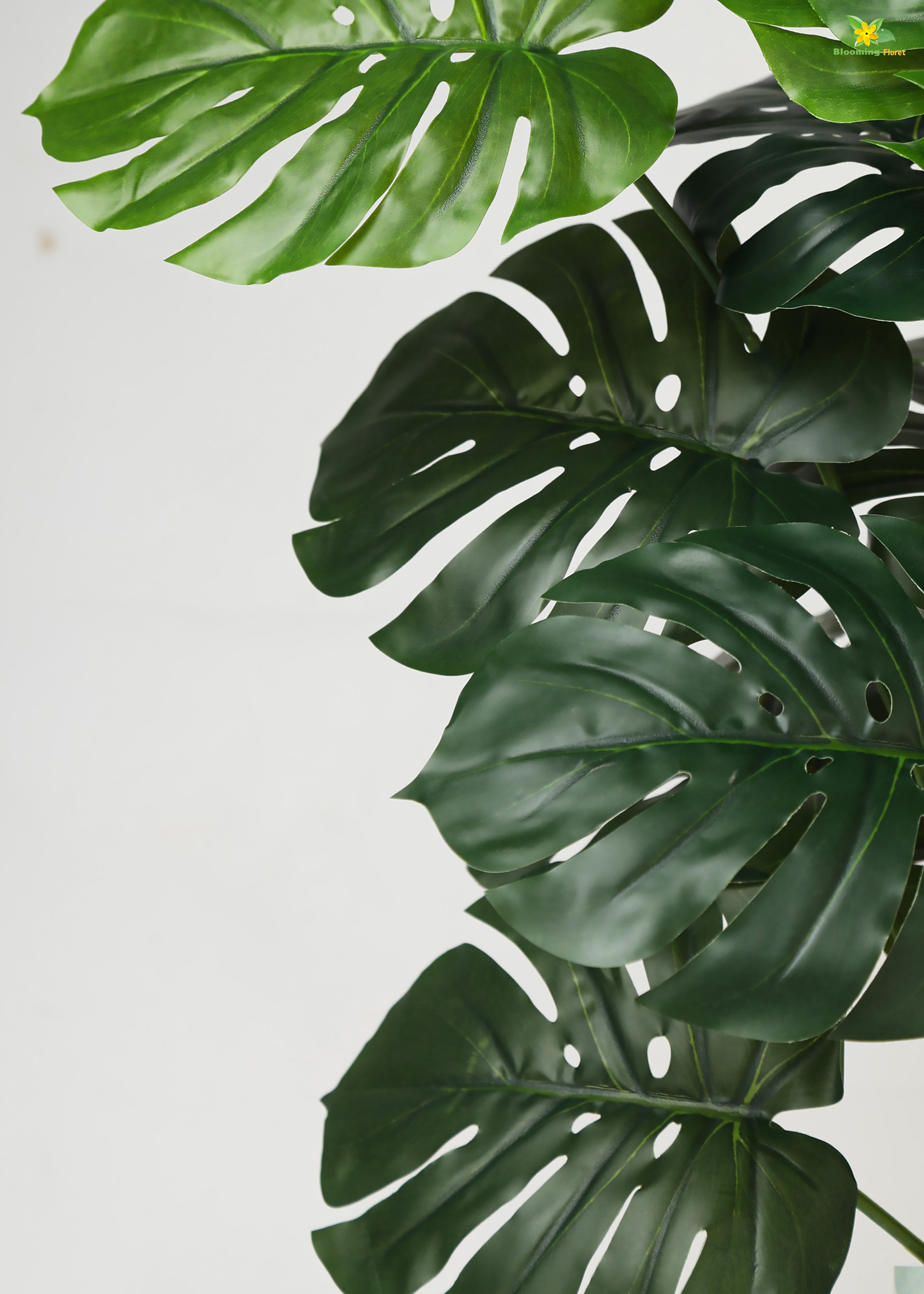 Artificial Monstera Plant For Decor-18  Leaves-63.5 cm tall Plant-With Basic Pot