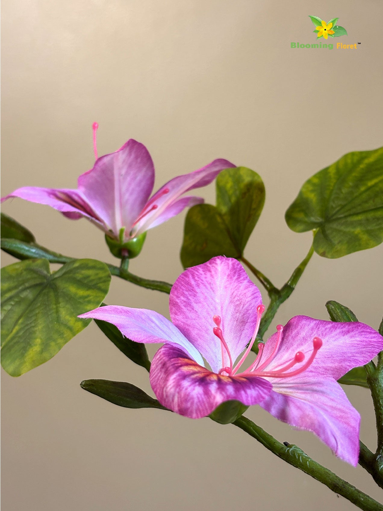 Artificial Bauhinia Plant | Pink Flowers | 155 cm | With Basic Pot