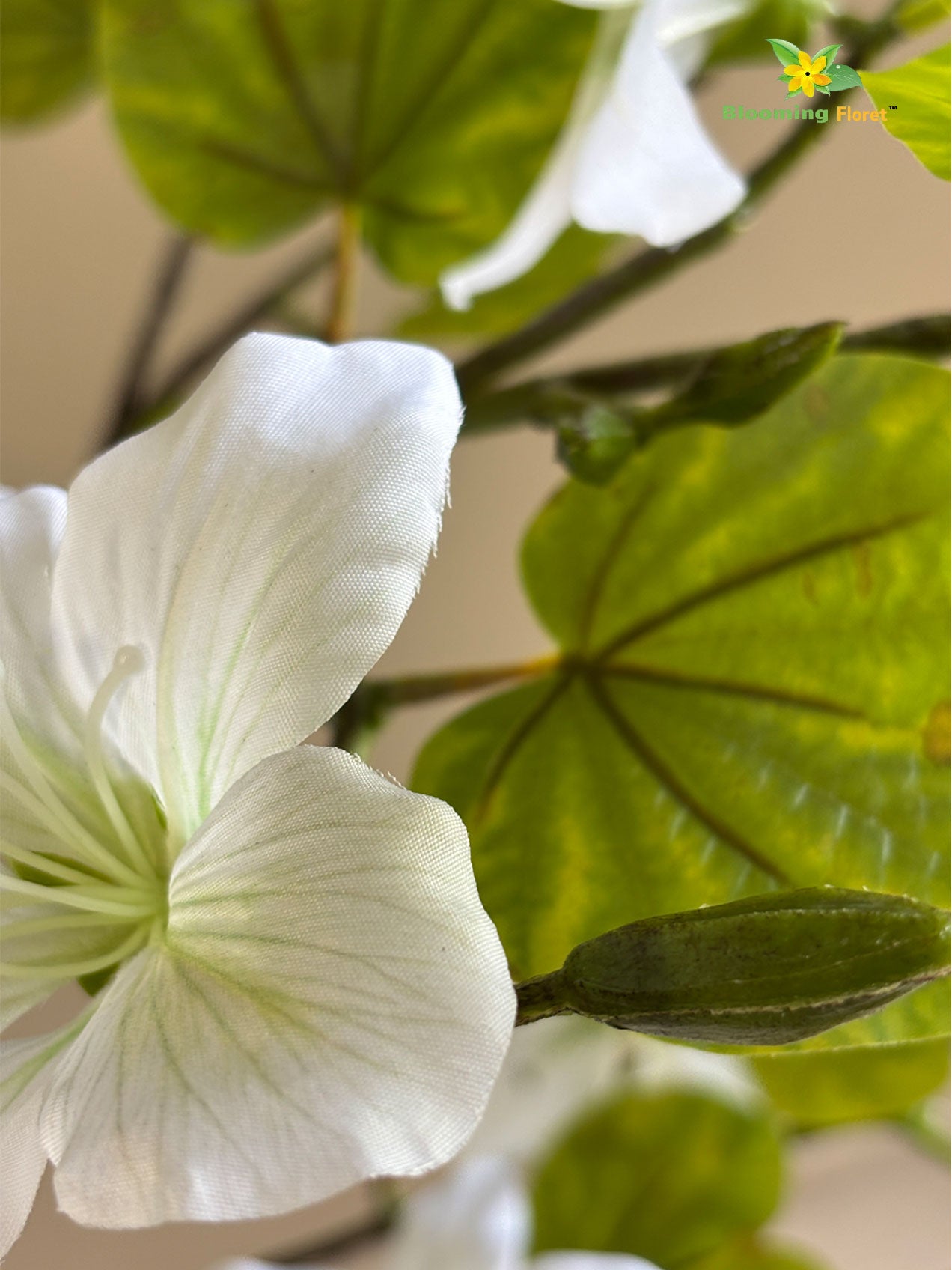 Artificial Bauhinia Plant – 1.6m, White