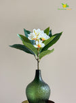 Artificial Frangipani Flower Stick – 62 cm, Cream