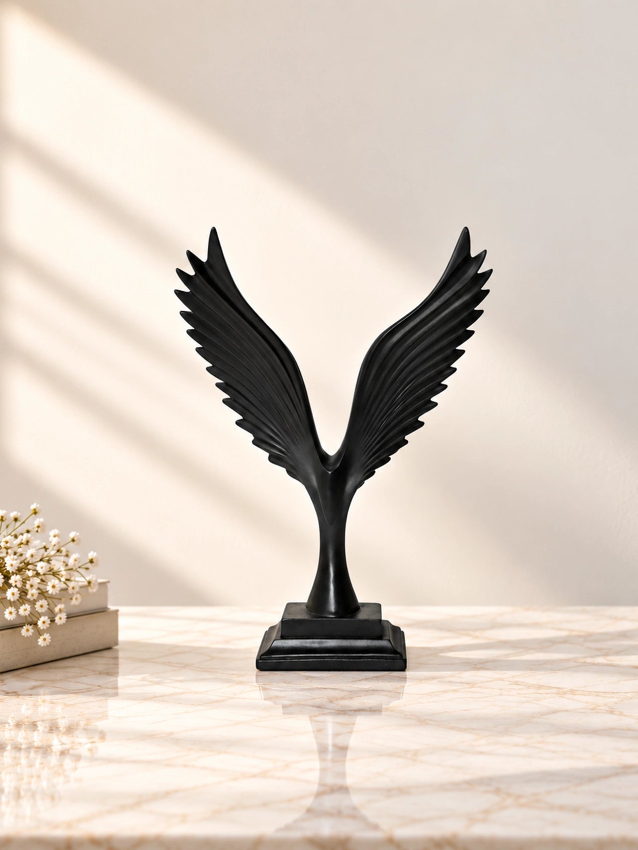 Ascendancy Roc Winged Sculpture | Black | 31 cm