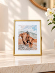 Elephant Metal Photo Frame | 20 cm