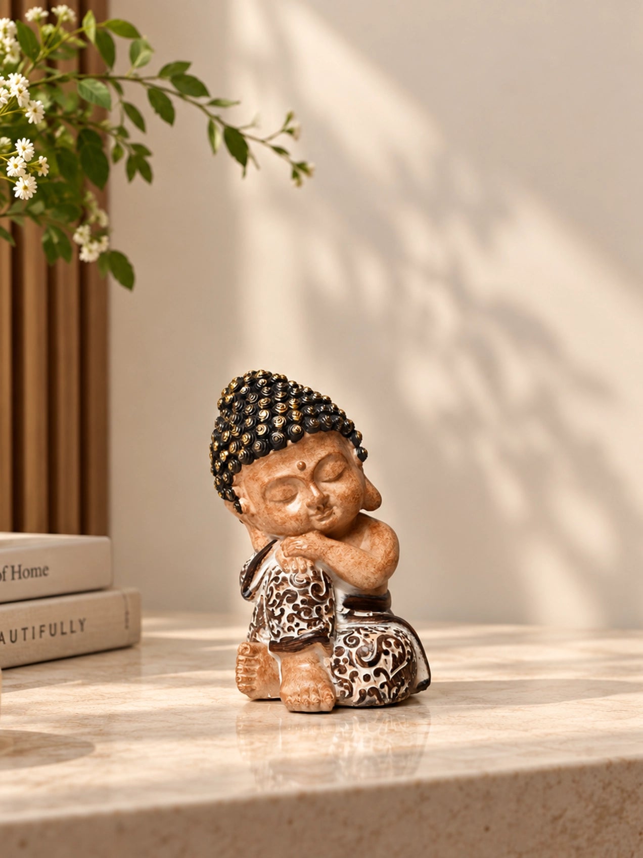 Zen Resting Buddha Idol | 19 cm