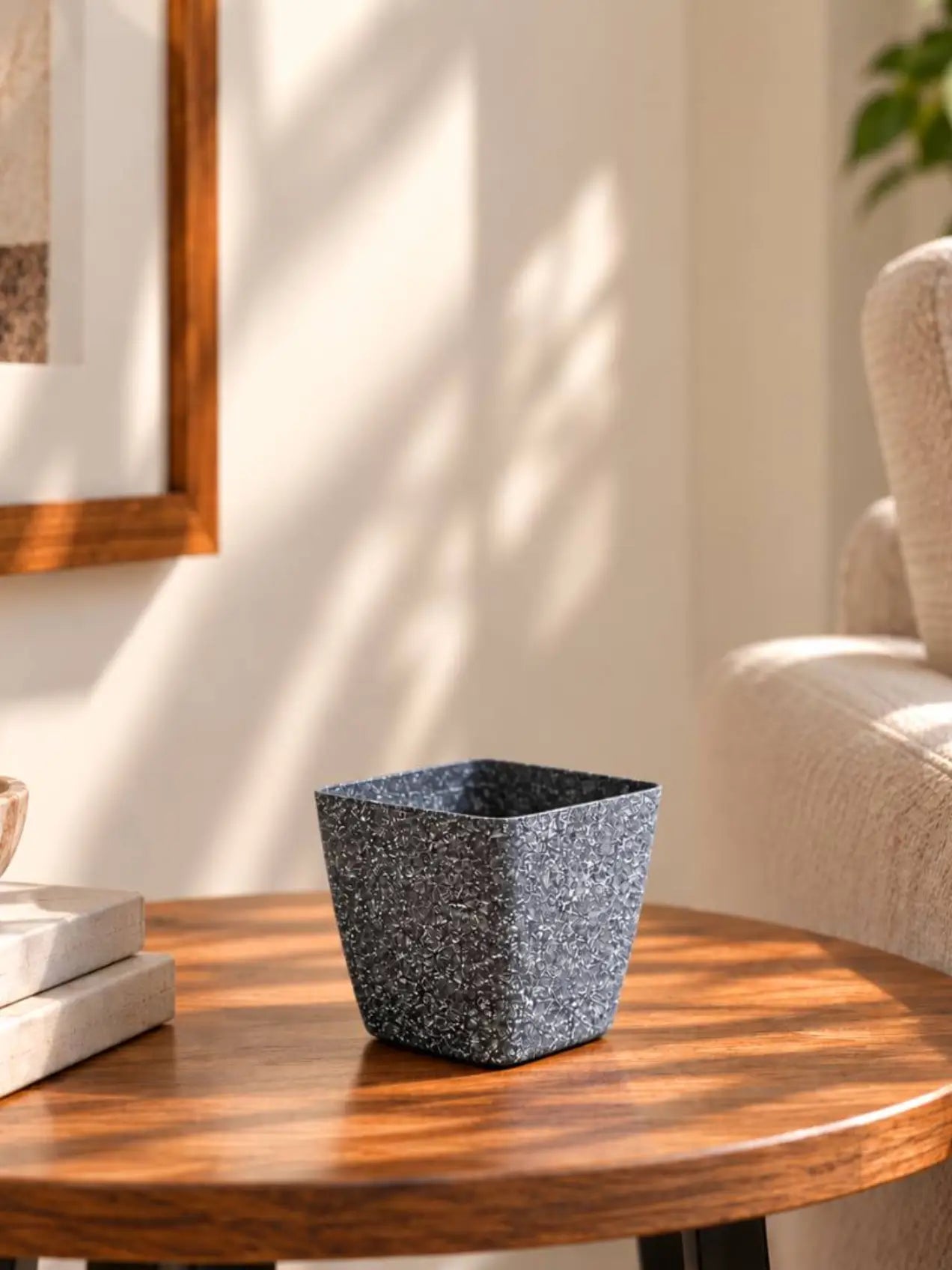Coarse Textured Square Planter Pot | 13 cm