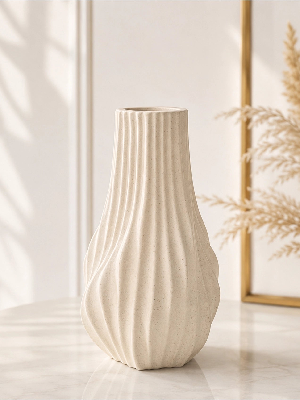 Ribber Spiral Vase | 18 cm