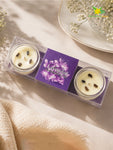 Glass Candle | Lavender | 5 cm | Set of 1, 2 Pcs