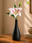 Artificial Lily Flower Stick | White, Light Pink | 35 cm