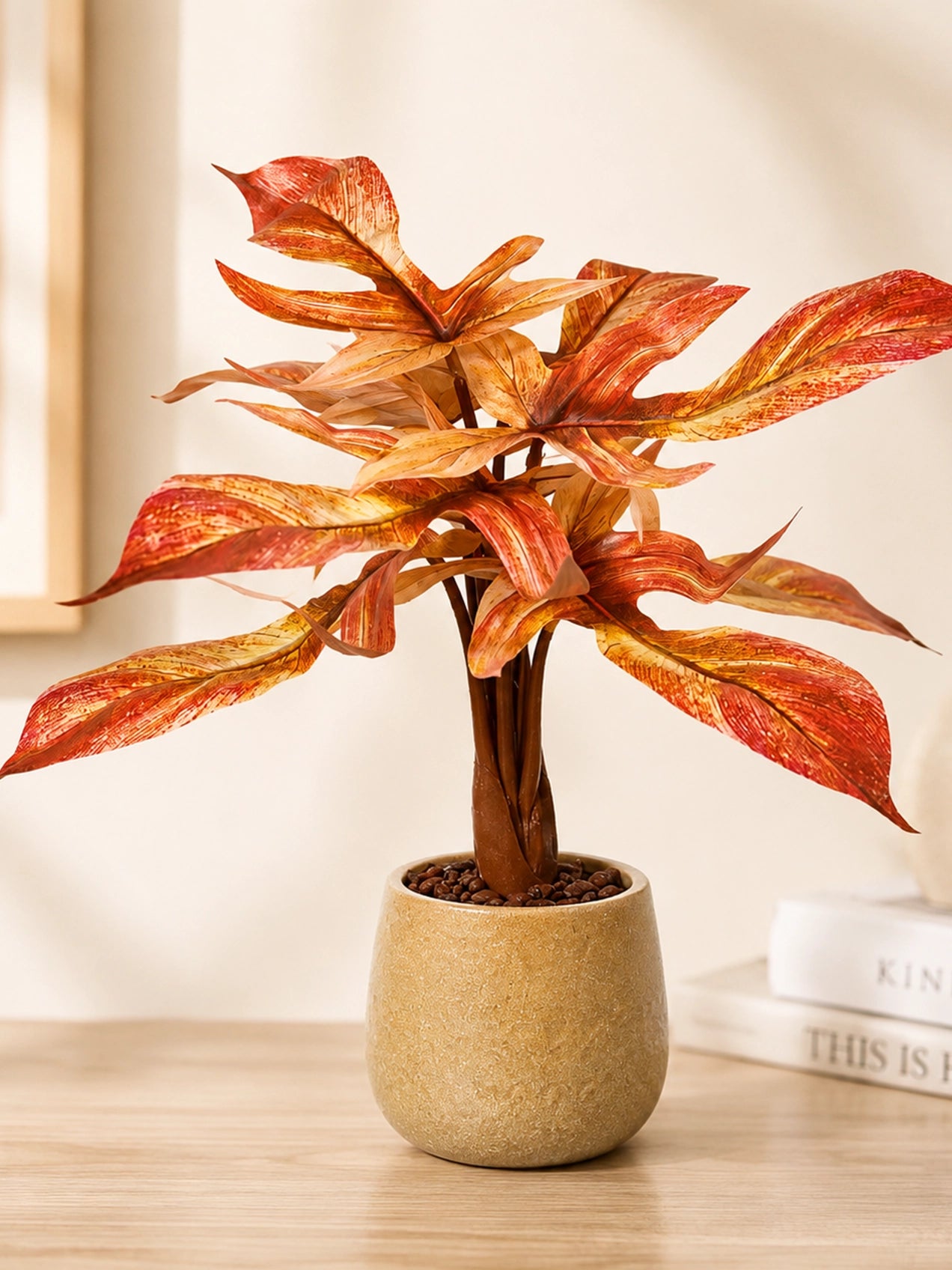 Artificial Tabletop Plant | Autumn | 25 cm | Ceramic Pot