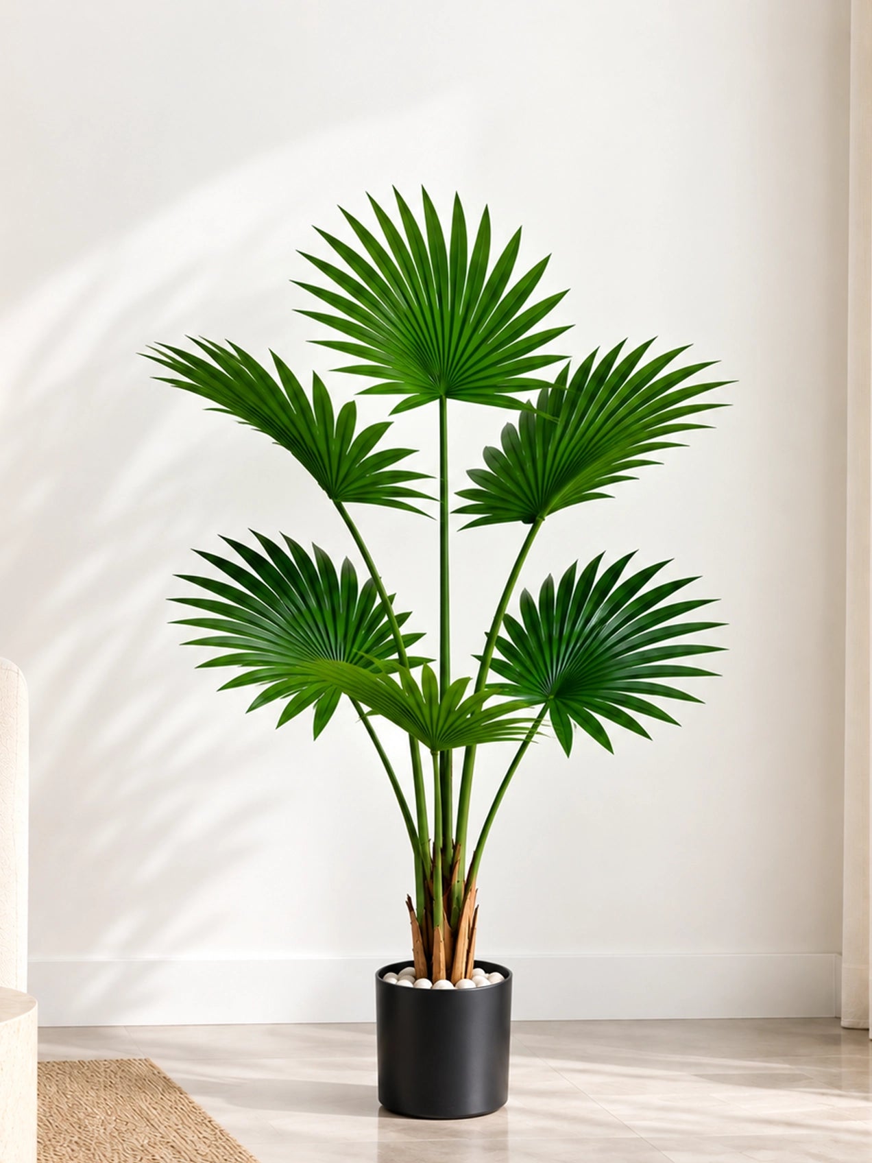 Artificial Fern Palm Plant | 150 cm | 6 Leaves