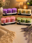 Mix Scented Pillar Candles | 5 cm | Set of 4, 12 Pcs