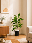 Artificial Snake Plant | 66 cm | 26 Leaves | With Basic Pot