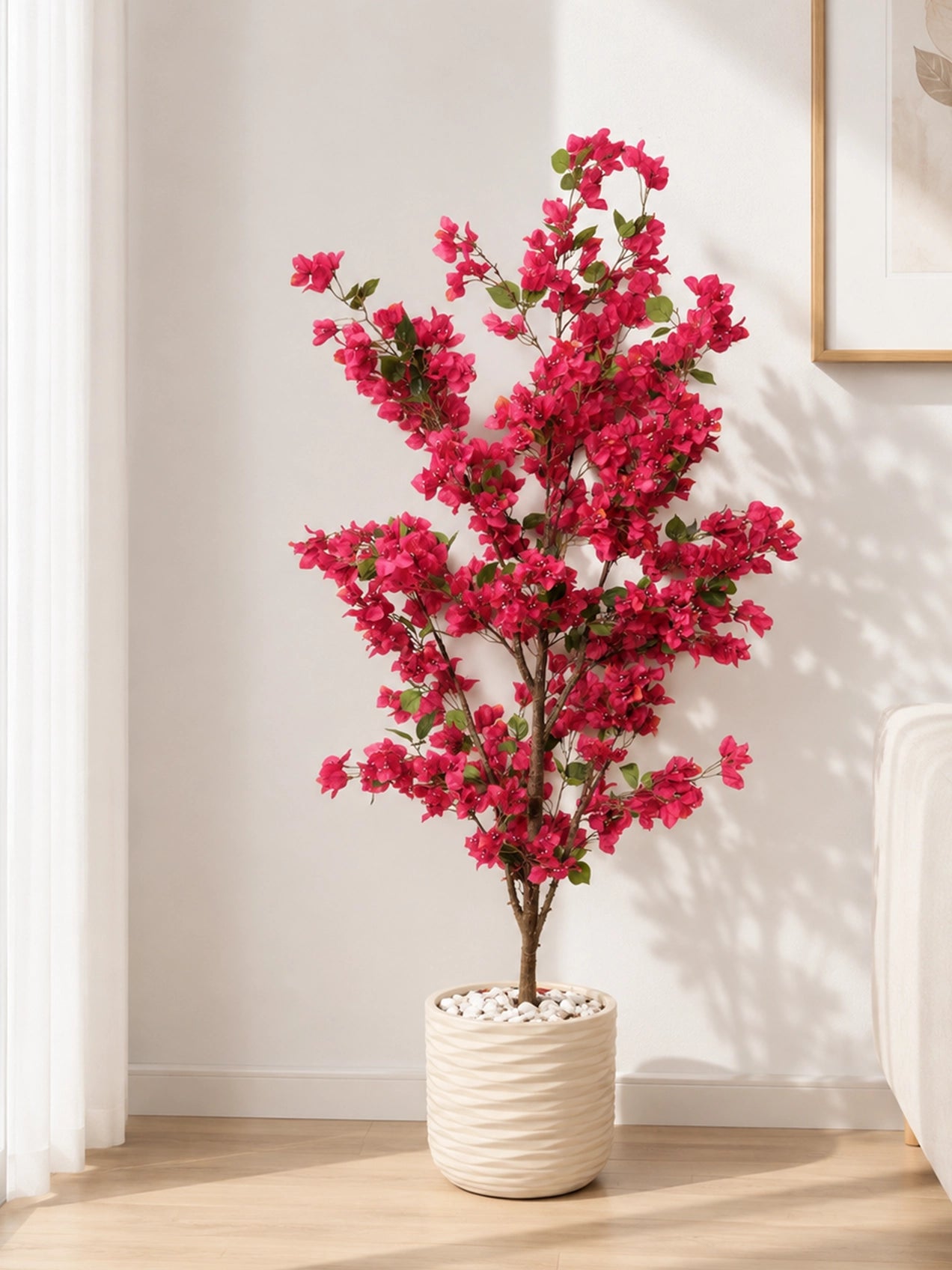 Artificial Bougainvillea Plant | 180 cm | 900 Flowers | Basic Pot