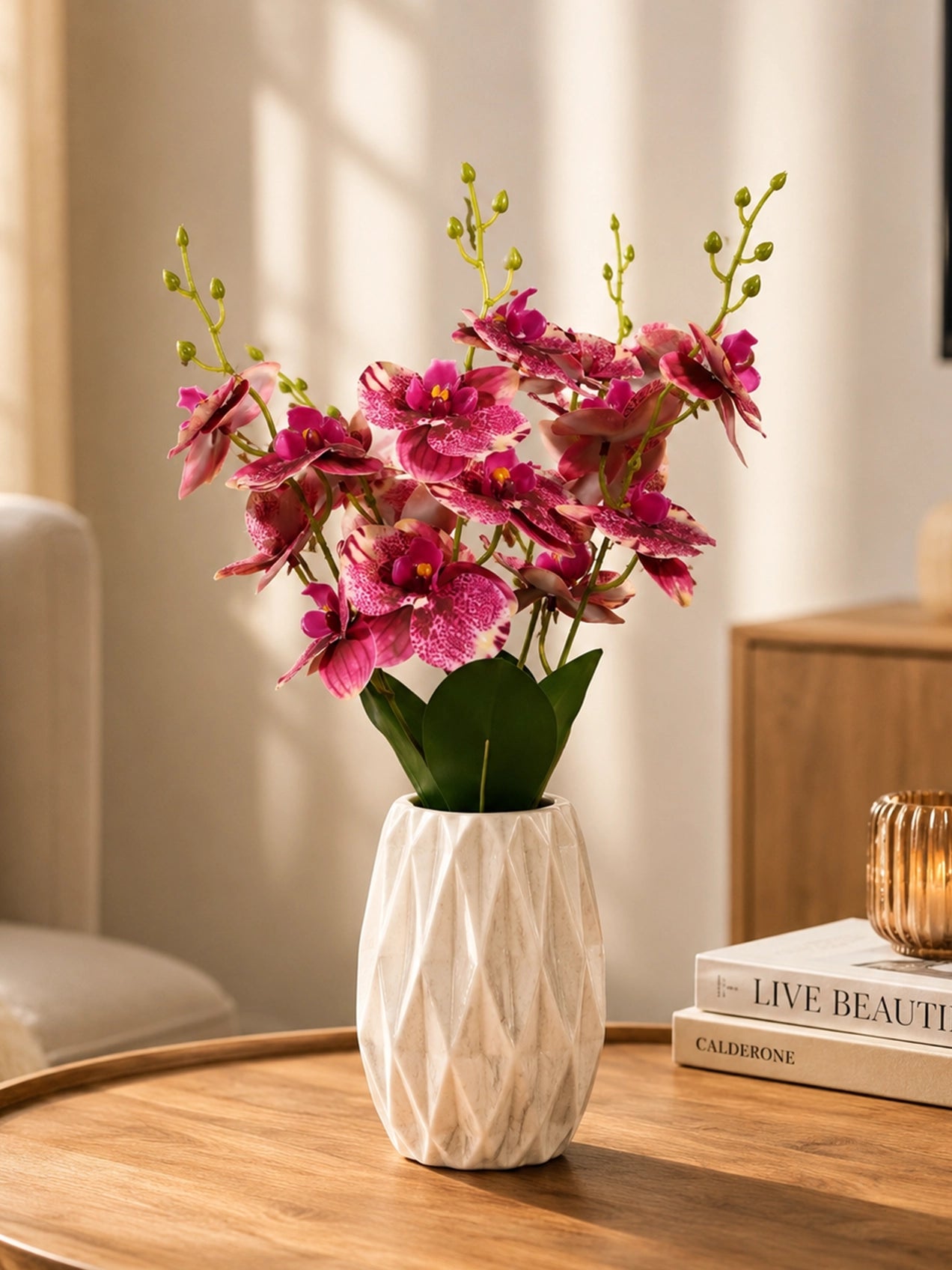 Orchid Bunch | Dark Pink | 44 cm