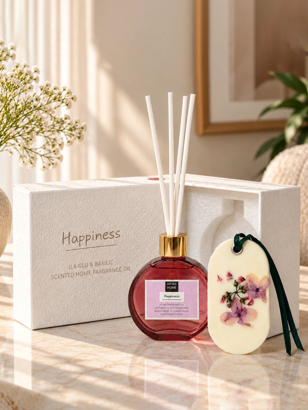 Reed Fragrance Diffuser with Air Freshener | 7 cm