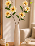Magnolia Flower Stick | White & Yellow | 95 cm | Set of 2