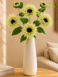 Artificial Sunflower Stick | Green | 78 cm | Set of 2
