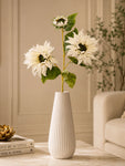 Artificial Sunflower Stick | White | 78 cm