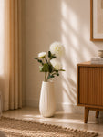 Luxe Artificial Peony Flower Stick | White | 88 cm