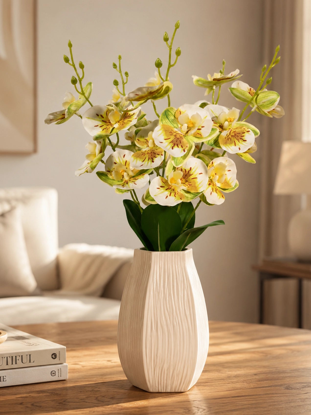 Orchid Bunch | Yellow | 44 cm