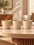 Modern Grace Poly Planter | Brown | 15 cm | Set of 3