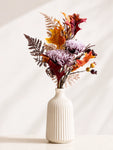 Autumn Essence Faux Dahlia Bouquet | Purple | 58 cm