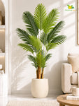 Artificial Areca Palm Plant | 140 cm | 18 Leaves | With Basic Pot