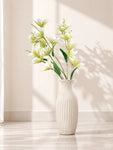 Artificial Magnolia Flower Stick | Green | 85 cm