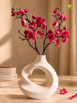 Small Plum Blossom Flower Stick | Dark Pink | 35 cm | Set of 2
