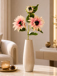 Artificial Sunflower Stick | Light Pink | 78 cm