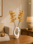 Orchid Flower Stick | Yellow & Red | 73 cm | Set of 2