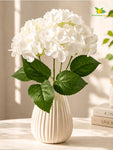Artificial Hydrangea Flower Bunch | White | 42 cm