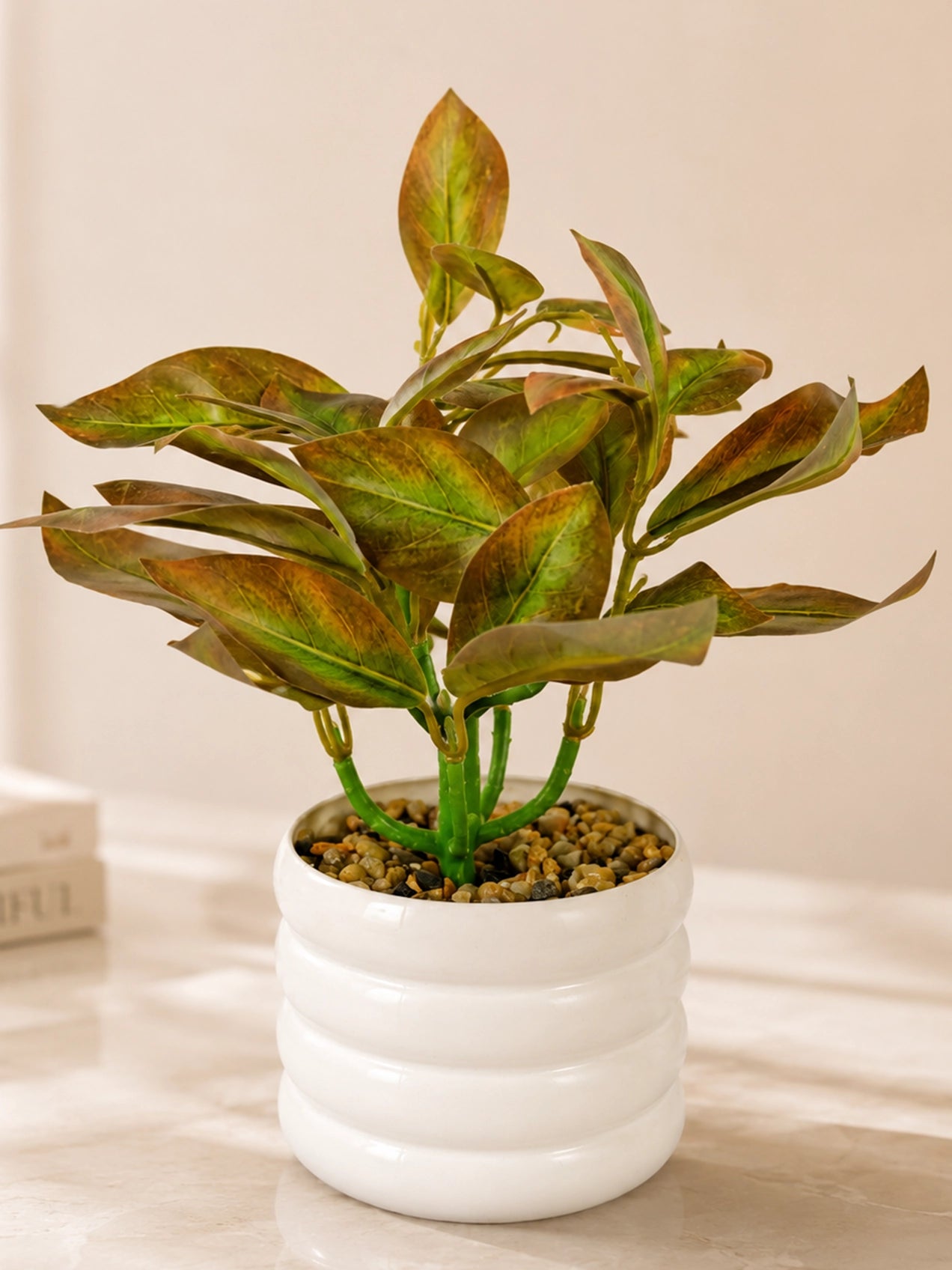 Artificial Tabletop Plant | Light Green | 22 cm