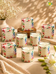 Scented Candle Glass Jar | Vanilla Lily | 6 cm | Set of 4