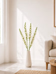 Artificial Orchid Flower Stick | White | 106 cm | Set of 2