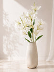 Artificial Magnolia Flower Stick | White | 85 cm
