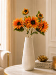 Artificial Sunflower Stick | Orange | 78 cm | Set of 2