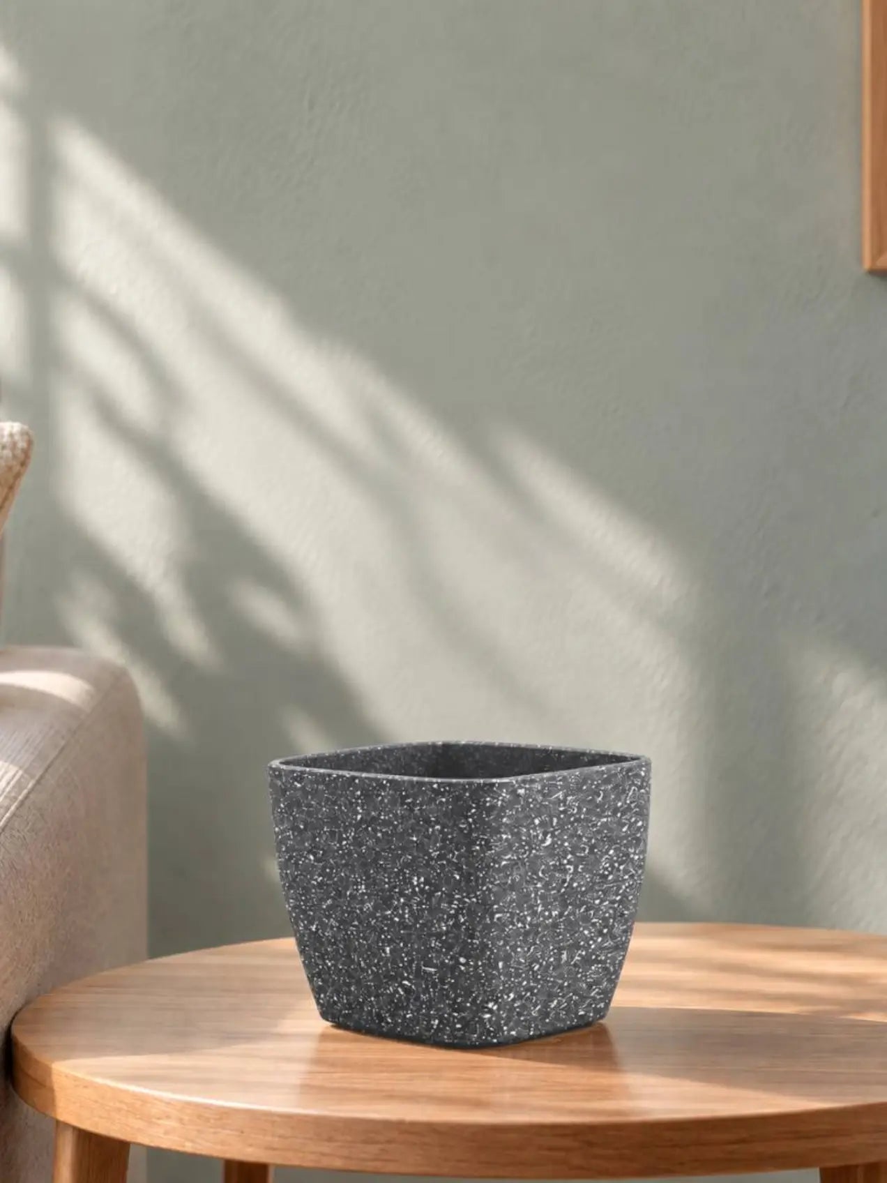 Coarse Textured Square Planter Pot | 15 cm