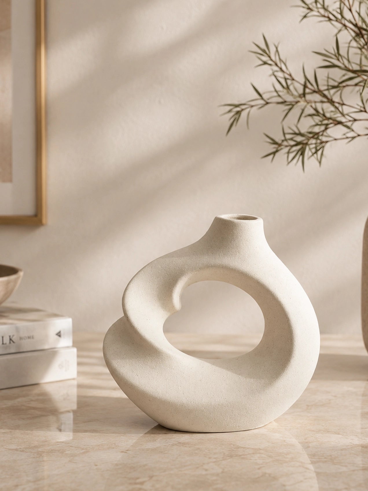 Twist Craft Ceramic Vase | 14 cm