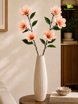 Magnolia Flower Stick | Peach | 95 cm | Set of 2