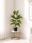 Artificial Cast-Iron Plant | 74 cm | 26 Leaves | With Basic Pot