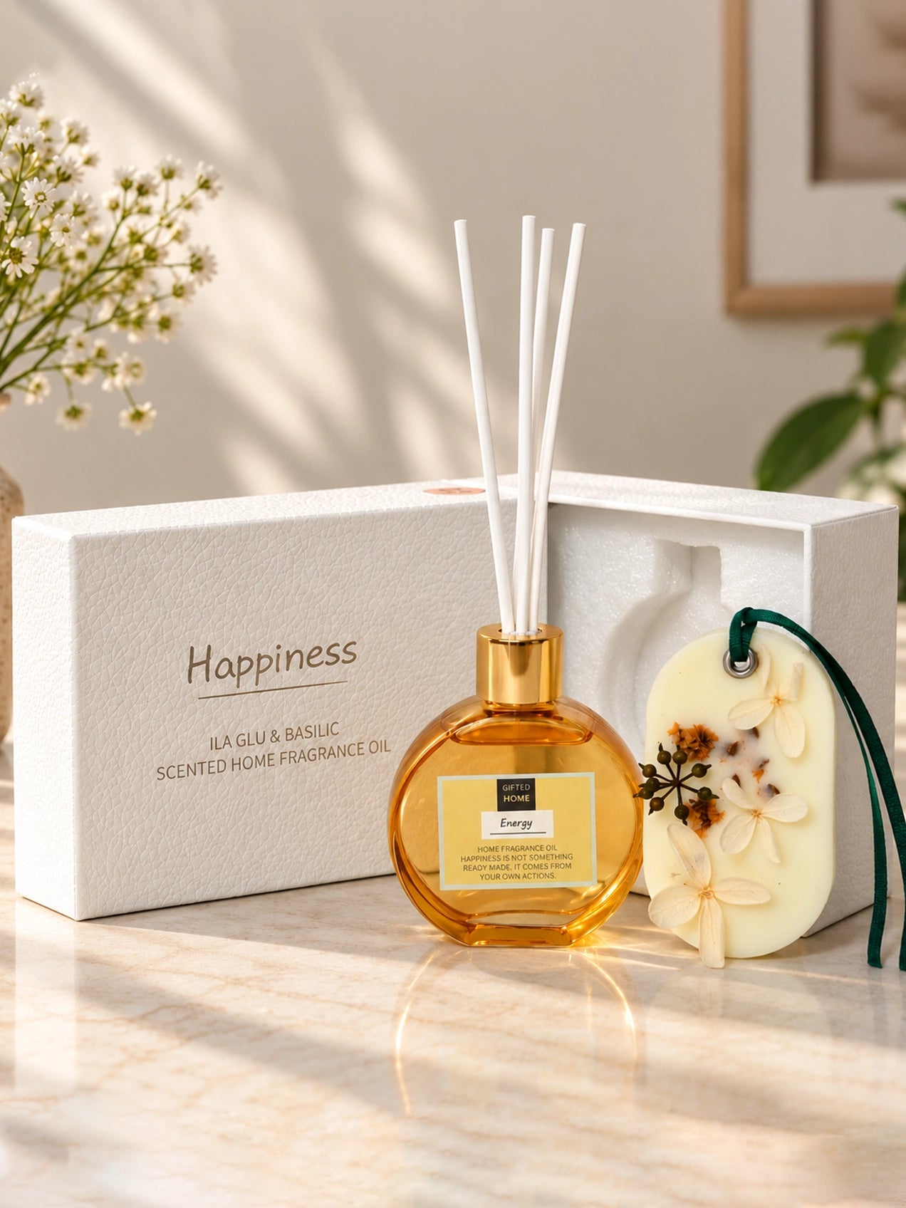 Reed Fragrance Diffuser with Air Freshener | 7 cm