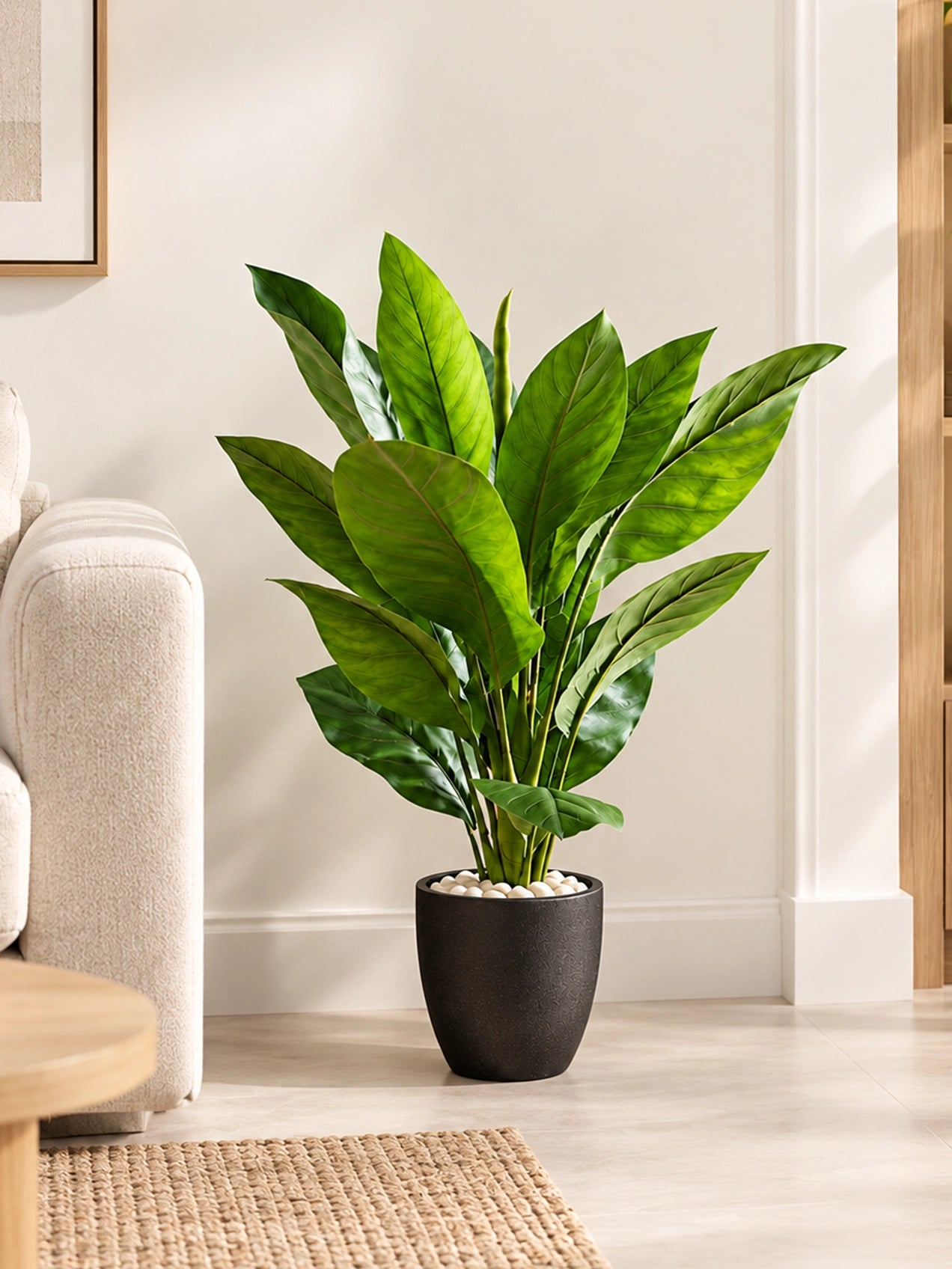 Artificial Jiamei Tourist Banana Plant | 100 cm | With Basic Pot