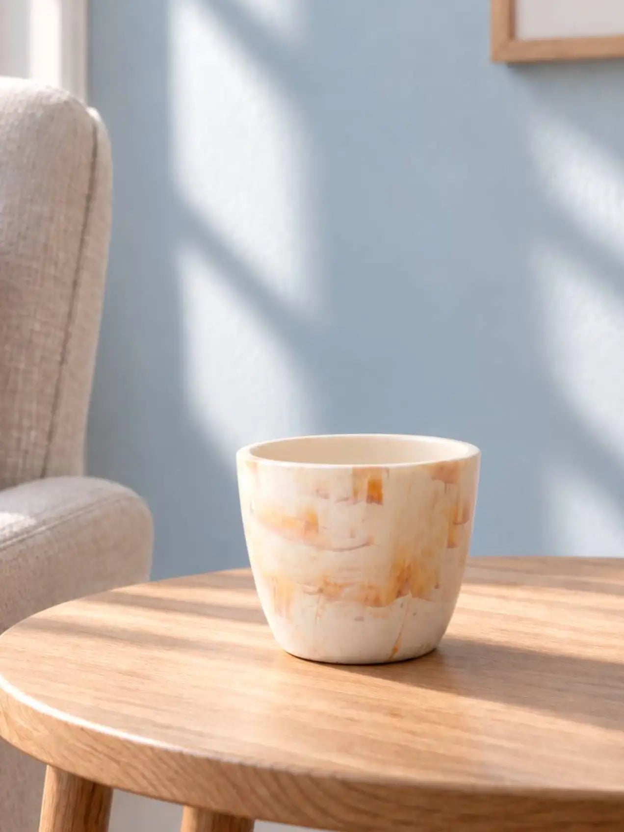 Vivid Tie-Dye Planter | Beige | 12 cm