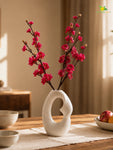 Artificial Plum Blossom Flower Stick | Dark Pink | 60 cm | Set of 2