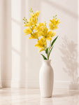 Artificial Magnolia Flower Stick | Yellow | 85 cm